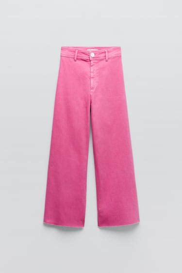 zara light pink pants